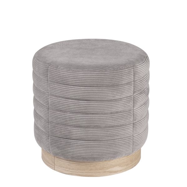 Puff Saúl Gris ø 40 Cm