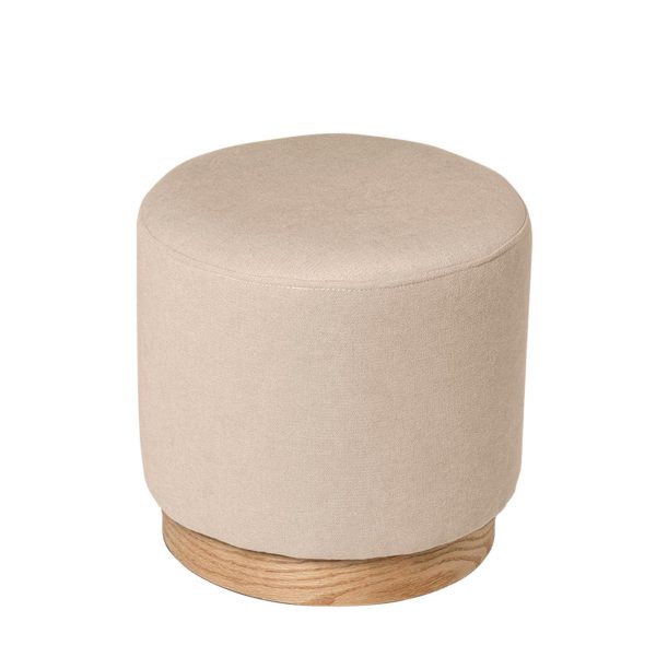 Puff Angus Beige ø 40 Cm - Imagen 2