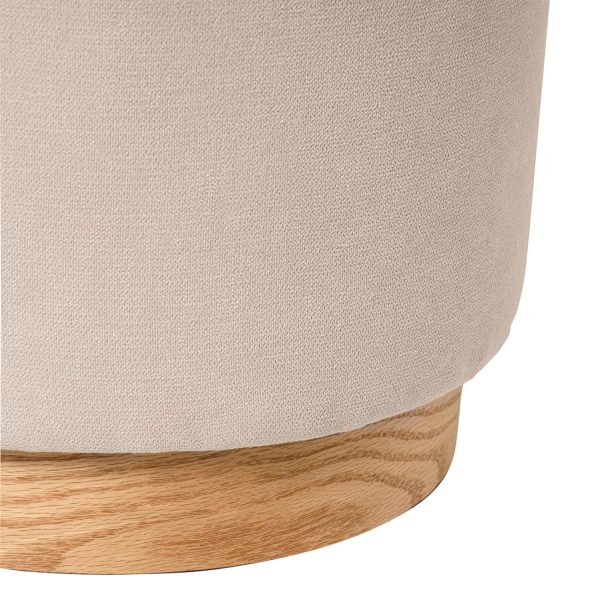 Puff Angus Beige ø 40 Cm - Imagen 4